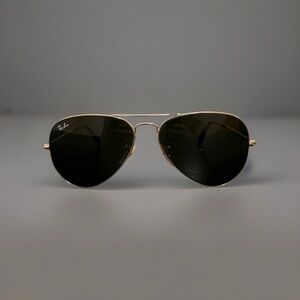 Ray-Ban Gold Frame Sunglasses
